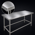 Thumbnail image #3 for John Boos Stallion 84-Inch x 36-Inch 16-Gauge Stainless Steel Flat Top Work Table with Safety Edge