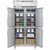 Thumbnail image #3 for Continental Refrigerator D2FSENSAHD Designer Slim Line Two-Section Reach-In Freezer with Narrow Half-Height Solid Doors