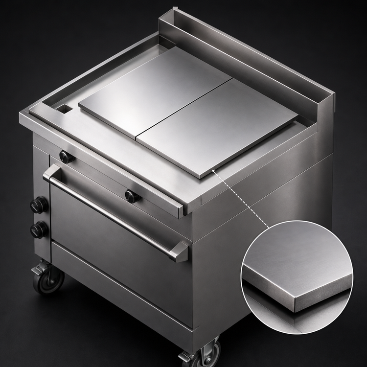 Product image #3 for Titan JMRH-48IP 48-Inch Modular Gas Plancha Range with 5/8" Thick Plate