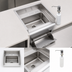 Thumbnail image #3 for John Boos Pro-Bowl 1-Compartment Drop-In Stainless Steel Sink with Towel and Soap Dispenser