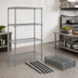 Thumbnail image #3 for Quantum 4-Shelf Stationary Wire Shelving Starter Kit, 42 x 24 x 63 Inches, 600-800 lb Capacity, 304 Stainless Steel
