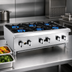 Thumbnail image #4 for General 36-Inch Countertop Gas Hot Plate, 6-Burner, Natural Gas