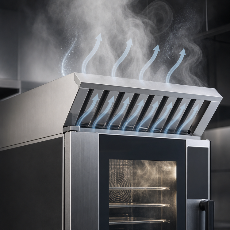 Product image #3 for UNOX ChefTop MIND.Maps Plus Ventless Steam Condensing Hood for Countertop Electric Ovens