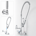 Thumbnail image #3 for EasyInstall 8-Inch Wall-Mount Pre-Rinse Add-On Faucet with 18-Inch Double-Joint Swing Nozzle and Low-Flow Spray Valve