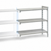 Thumbnail image #4 for Cambro Camshelving Premium 4-Shelf Solid Add-On Polymer Shelving Unit, 18 x 72 x 64 Inches, Speckled Gray