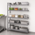 Thumbnail image #3 for Valu-Master 5-Tier Add-On Wire Shelving Unit, 72 x 18 x 86 Inches, Pewter Gray Epoxy