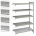 Thumbnail image #4 for Cambro Camshelving Premium 5-Shelf Vented and Solid Stationary Add-On Unit, 21