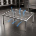 Thumbnail image #3 for Metro Super Erecta P2430BR Open-Wire Dunnage Rack Platform, 24" x 30", 14-1/2"H, Zinc, 250 lb Capacity