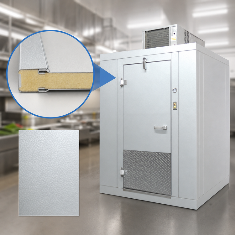 Product image #3 for Arctic Industries 8' x 8' Indoor Walk-In Cooler with Floor and Remote Refrigeration