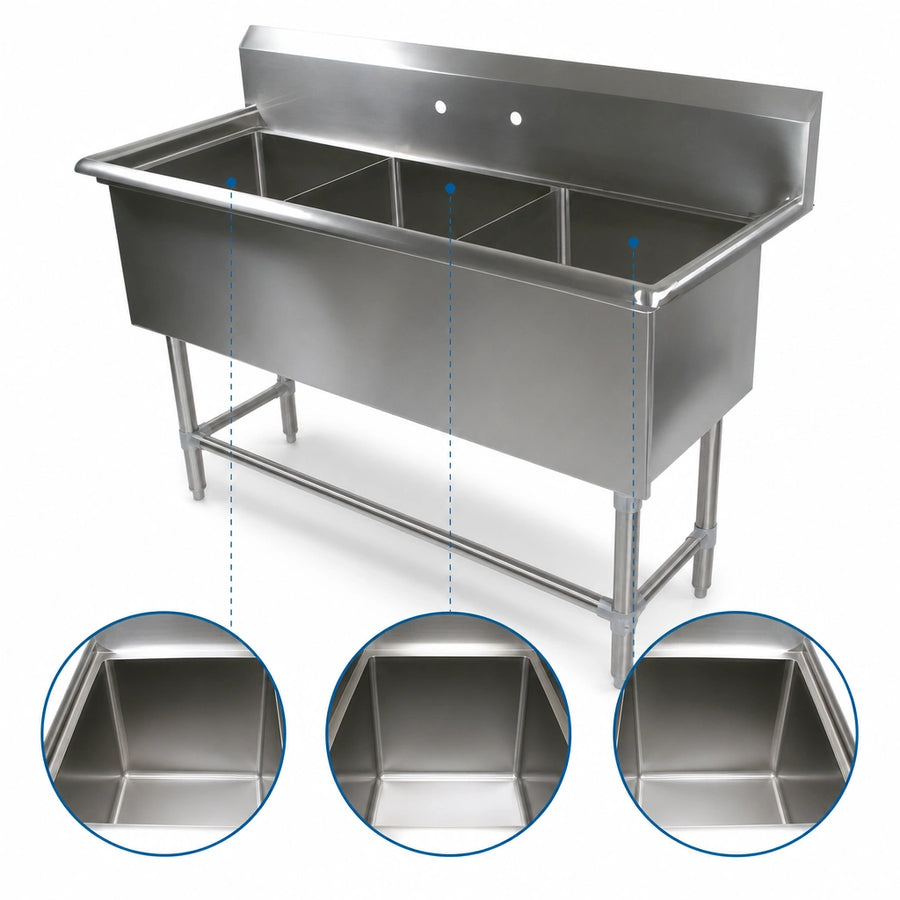Three Compartment Basin