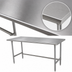 Thumbnail image #3 for Advance Tabco 144 Inch x 30 Inch 16 Gauge 304 Stainless Steel Open Base Work Table with Side and Rear Crossrails