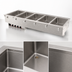 Thumbnail image #3 for Vollrath Five-Well Modular Hot Drop-In with Auto-Fill Manifold Drain, Marine-Grade Stainless Steel Wells