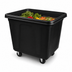 Thumbnail image #3 for Rubbermaid Commercial Open-Top Mobile Cube Truck with Metal Frame, 8 Cu. Ft., 300 Lb. Capacity, Black