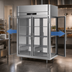 Thumbnail image #3 for Victory UltraSpec 2-Section Pass-Thru Extra Wide Glass Door Reach-In Heated Holding Cabinet