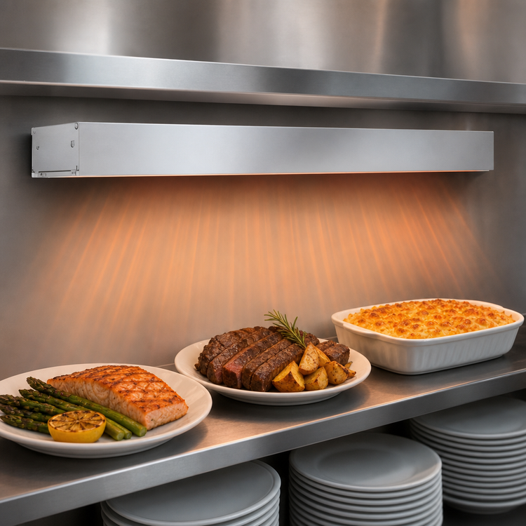 Product image #3 for Hatco Glo-Ray 48-Inch Unlighted Infrared Strip Heater, Single Rod, 800W, 120V