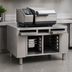 Thumbnail image #3 for RATIONAL iVario 2-XS Electric Height-Adjustable Equipment Stand with Pull-Out Shelves