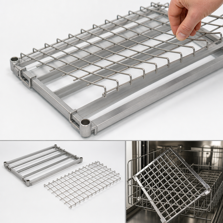 Product image #3 for EagleGard 60-Inch x 21-Inch Dunnage Shelf with Removable Wire Mat, Hybrid Epoxy Finish