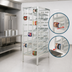 Thumbnail image #3 for Channel Manufacturing CSR-156 Heavy-Duty Aluminum First In / First Out Stationary Can Rack for 156 #10 Cans