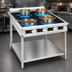 Thumbnail image #3 for Eurodib Commercial Four-Zone Induction Cooktop on Legs, 31.2-Inch, 240V, 1-Phase
