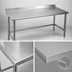 Thumbnail image #3 for Spec-Master Marine Series 60-Inch x 36-Inch Stainless Steel Work Table with 4-1/2-Inch Backsplash