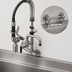 Thumbnail image #3 for Mini Pre-Rinse Wall Mount Unit with 8-Inch Swing Nozzle and 0.65 GPM Spray Valve