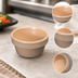 Thumbnail image #4 for Winco 4 oz Round Tan Melamine Sauce Cup / Ramekin
