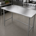 Thumbnail image #3 for Advance Tabco 120-Inch x 36-Inch 16-Gauge 304 Stainless Steel Work Table with 1-1/2-Inch Rear Up-Turn Backsplash