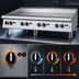 Thumbnail image #3 for Garland Heavy-Duty Countertop Gas Griddle, 47-1/4-Inch Smooth Steel Plate, Thermostatic, 112,000 BTU