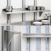 Thumbnail image #3 for Advance Tabco Wall-Mounted Stainless Steel Shelf, 144
