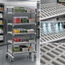 Thumbnail image #3 for Cambro Camshelving Elements XTRA 21-Inch W x 36-Inch L x 70-1/4-Inch H 5-Tier Mobile Starter Unit, Speckled Gray