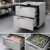 Thumbnail image #3 for True SPEC SERIES One-Section Undercounter Freezer with 2 Drawers, Stainless Steel Top, -10°F