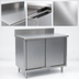 Thumbnail image #3 for Eagle Group Spec-Master Sliding-Door Enclosed Worktable Cabinet Base, 60 x 30 Inches, 4-1/2 Inch Backsplash