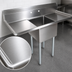 Thumbnail image #3 for John Boos E-Series Freestanding 1-Compartment Sink with Dual Drainboards, 72-Inch Wide, 14-Inch Deep Bowl