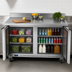 Thumbnail image #3 for Beverage-Air WTR60AHC-FIP 60-Inch Two-Section Worktop Refrigerator with Solid Doors and 4-Inch Backsplash