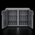 Thumbnail image #3 for Glastender F1SB44 Two-Section Side-Serviced Self-Contained Glass Froster, 44-Inch Wide, Bar Profile, Swing Doors