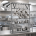 Thumbnail image #3 for Table-Mounted Triple-Bar Stainless Steel Pot Rack, 100