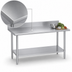 Thumbnail image #3 for Duke 30 x 24 Inch Stainless Steel Work Table with 5 Inch Riser and Undershelf