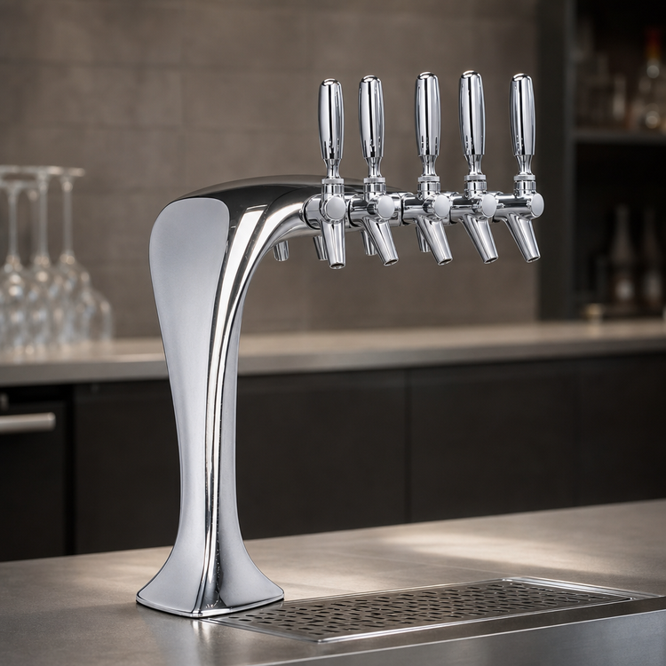 Product image #3 for Cobra Frost-Free 4-Faucet Countertop Glycol-Cooled Draft Beer Tower