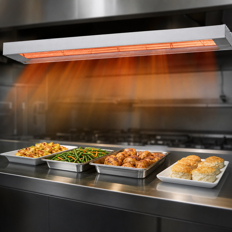 Product image #3 for Nemco 60-Inch Single Lighted Remote-Controlled Infrared Strip Heater