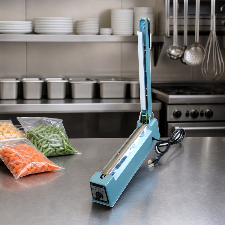 Product image #3 for Omcan Manual Countertop Impulse Bag Sealer with 20-Inch Seal Bar