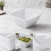 Thumbnail image #3 for American Metalcraft Naturals Collection Square Melamine Bowl, 54 oz., White Marble Pattern