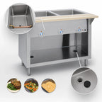 Thumbnail image #3 for Duke Manufacturing Thurmaduke E-2-CBPG 32-Inch Electric Steamtable with 2 Sealed Wells, Open Storage Base and Thermostatic Controls