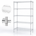 Thumbnail image #3 for Quantum 24 in. W x 21 in. D x 86 in. H Stationary 5-Shelf Wire Shelving Starter Kit, 304 Stainless Steel