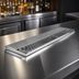 Thumbnail image #3 for Glastender DR-36L 36-Inch Underbar Drink Rail with Left Drain