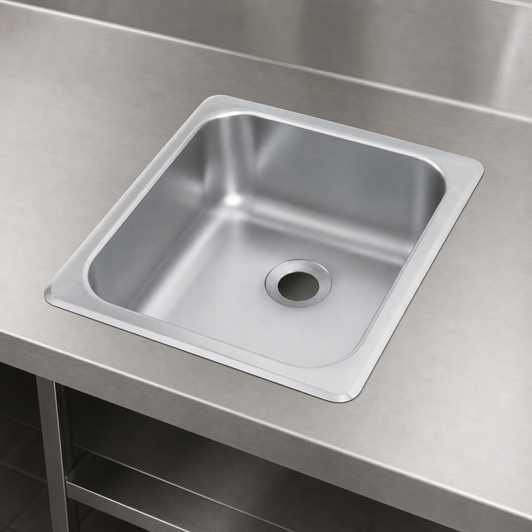 Product image #3 for Vollrath 212560 Self-Rimming Drop-In Single-Bowl Sink