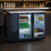 Thumbnail image #3 for Hurakan 48-Inch Narrow Back Bar Refrigerator with 2 Glass Doors