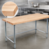 Thumbnail image #3 for John Boos SNB08-X 48 Inch x 30 Inch Northern Hard Rock Maple Wood Top Work Table with Stainless Steel Base