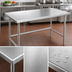 Thumbnail image #3 for Advance Tabco TVSS-307 84 x 30 Inch 14-Gauge 304 Stainless Steel Work Table, Open Base