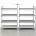 Thumbnail image #4 for Cambro Camshelving® Premium CPA213664VS4480 Stationary 4-Shelf Add-On Polymer Shelving Unit, 3 Vented/1 Solid, 21 x 36 x 64 Inches