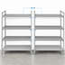 Thumbnail image #4 for Cambro Camshelving Premium Stationary 4-Shelf Add-On Polymer Shelving Unit, 21 x 36 x 64 Inches